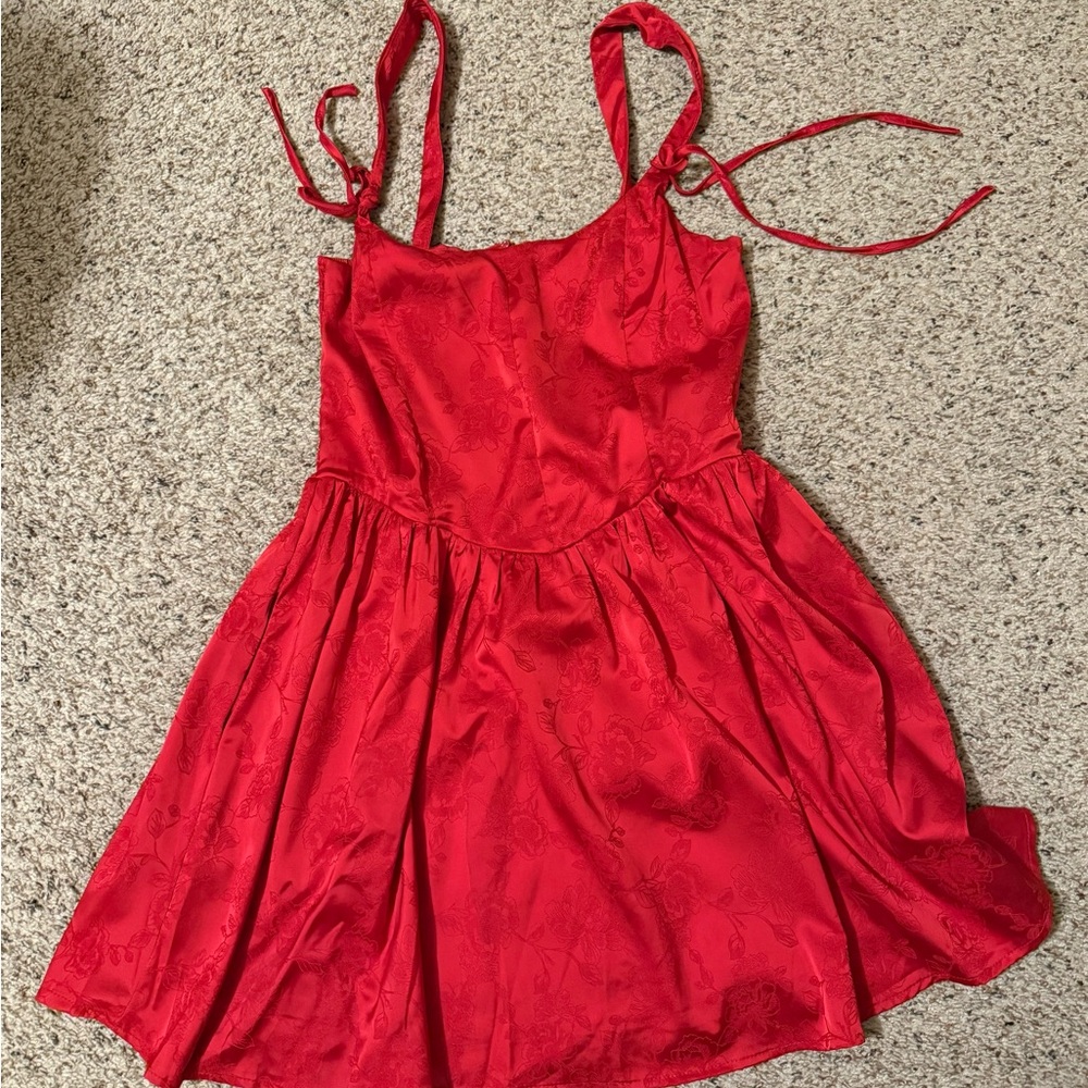 Francesca's Collections Red Mini Dress